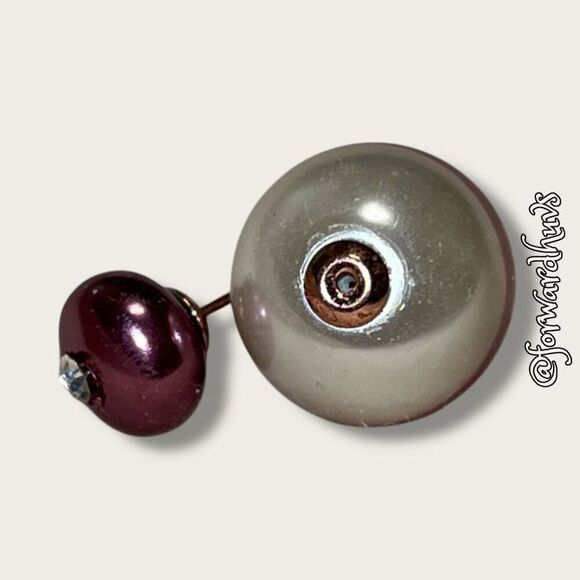 Bundle Sale 3 for $15 | Elegant Asymmetric Double Bead Earring Pair - Picture 5 of 10